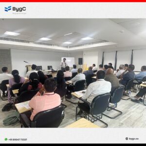 Mr. Vinodkumar Balakrishnan, at workshop for the Branch Managers of Dhanlaxmi Bank. 
